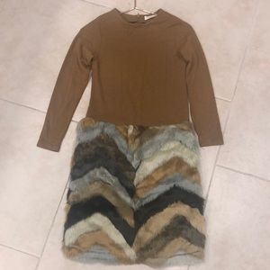 Alitsa Girls Fur Dress